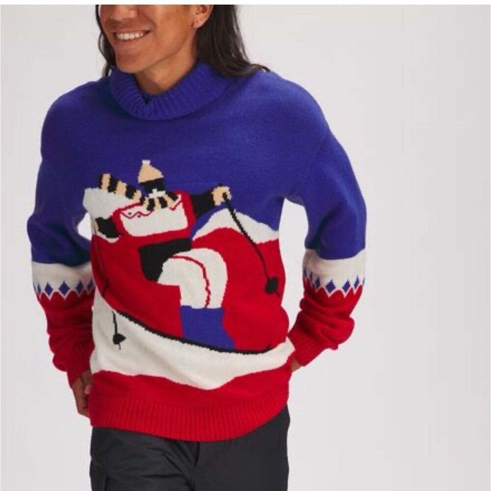 Stoic Men’s Turtleneck Sweater Large Yard Sale Ski Resort Sports Novelty Vacatio